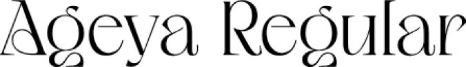 Ageya Font Preview