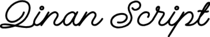 Qinan Scrip Font Preview