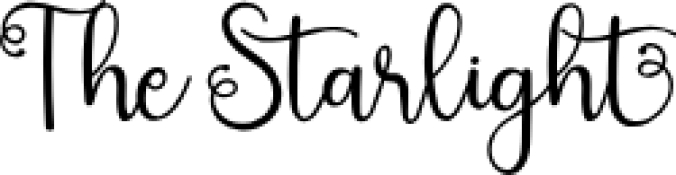 The Starligh Font Preview