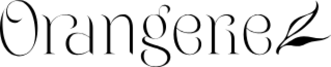 Orangerie ONLY Font Preview