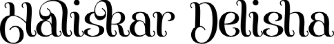 Haliskar Delisha Font Preview
