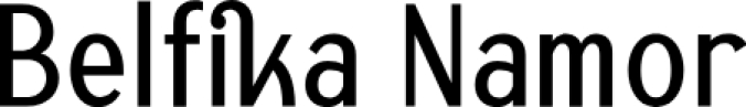 Belfika Namor Font Preview
