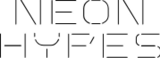 Neon Hypes Inline Font Preview