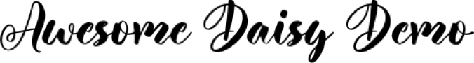 Awesome Daisy Font Preview