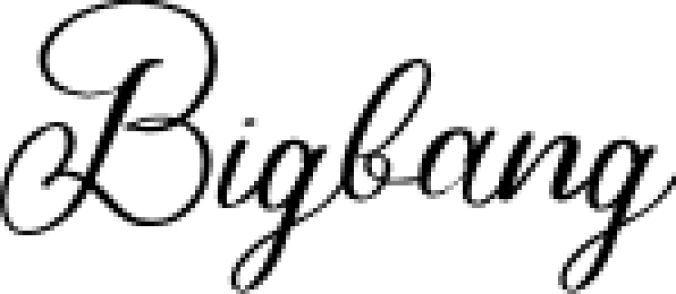 Bigbang Font Preview