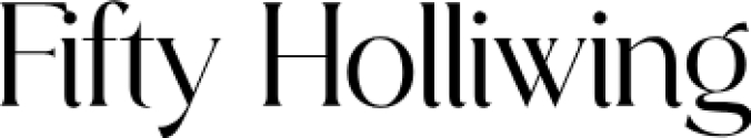 Fifty Holliwing Font Preview