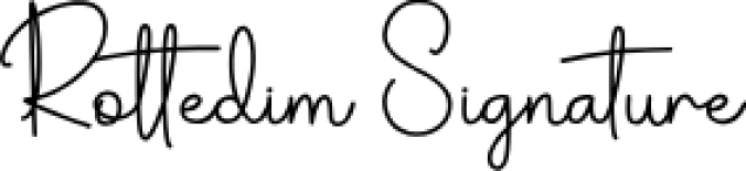 Rottedim Signature Font Preview