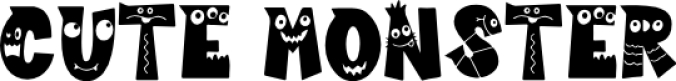 Cute Monster Font Preview