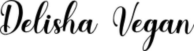 Delisha Vega Font Preview