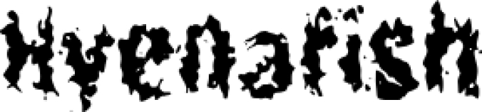 H Hyenafish Font Preview