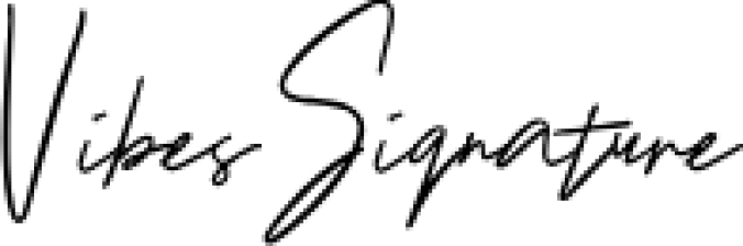 Vibes Signature Font Preview