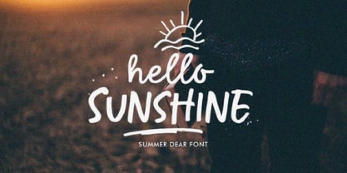 Summer Dear Font Duo Font Preview