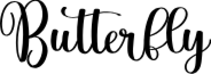 Butterfly Font Preview