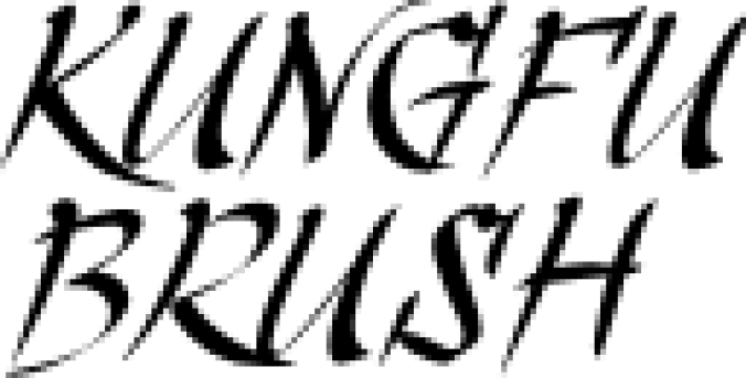 Kungfu Brush Font Preview