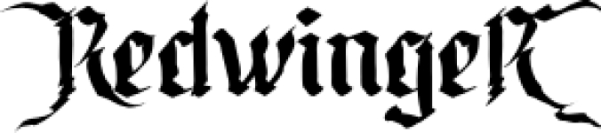 Redwinger Font Preview