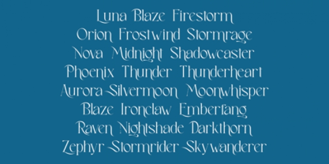 Lonear Font Preview