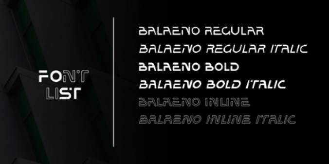 Balaeno Font Preview