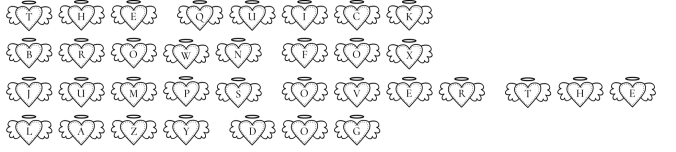 Winged Heart Font Preview