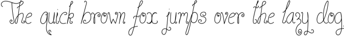Curly Cursive Font Preview