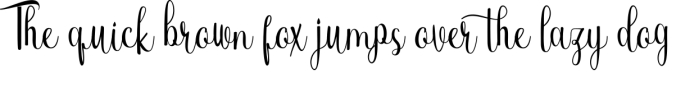 Alissa Thomas Script Font Preview