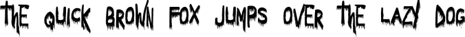 Bloody Font Preview
