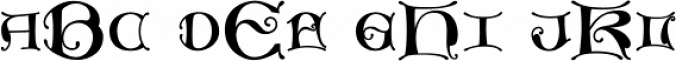 MFC Medieval Monogram Font Preview