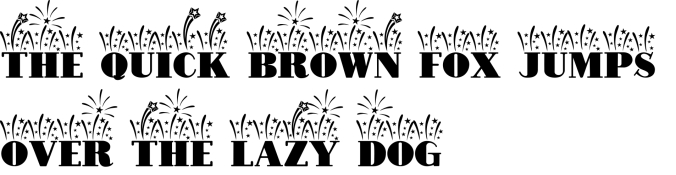 Fireworks Font Preview
