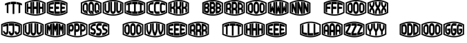 Blocky Monogram Font Preview