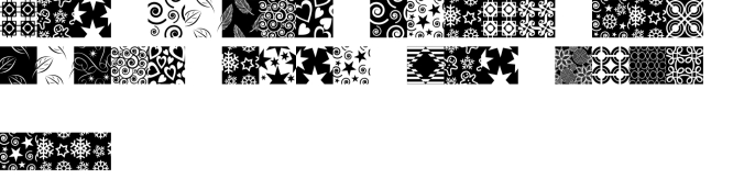Seamless Patterns Font Preview