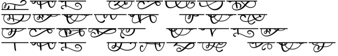 Split Monogram Font Preview