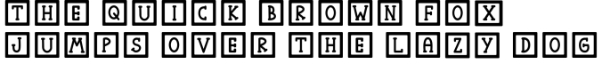 Funny blocks Font Preview