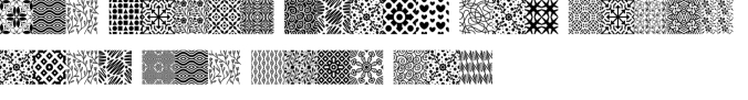 Seamless Patterns III Font Preview