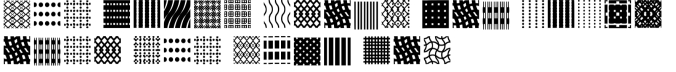 Patterned Squares Font Preview
