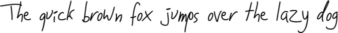 Jakob's Handwriting Font Preview