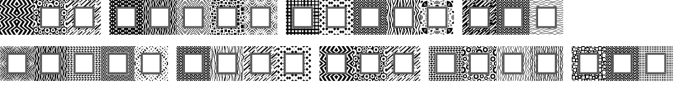 Seamless Pattern & Frames Font Preview