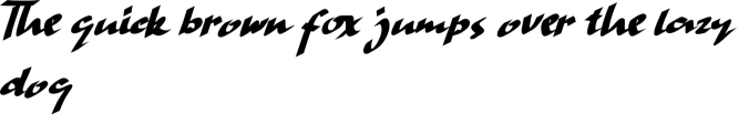 Hand Strike Font Preview