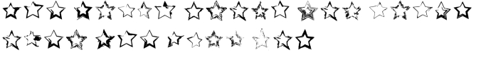 Grunge Stars Font Preview