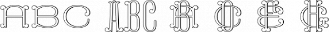 MFC Capulet Monogram Font Preview