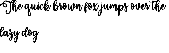 Calligraphy Stye Font Preview