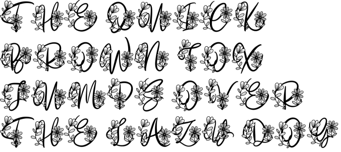 Monogram Daishy Font Preview