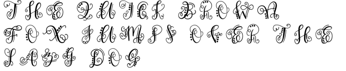 Monogram Font Preview