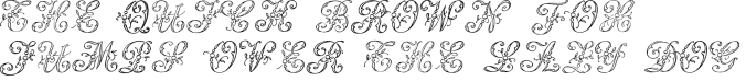 1886 Romantic Initials Font Preview