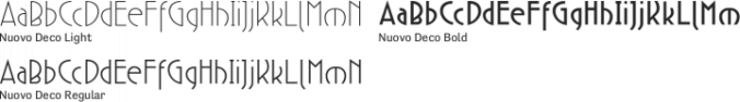 Nuovo Deco Font Preview