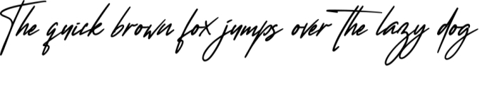 Wanted Signature Font Preview