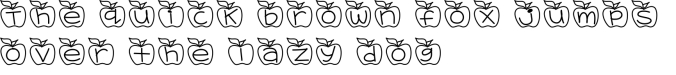 Alpha Apples Font Preview