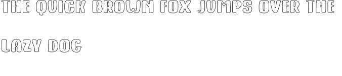 Kitty Fat Outline Font Preview