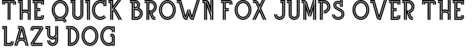 Green Line Font Preview