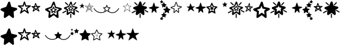 MF Star Dings Font Preview