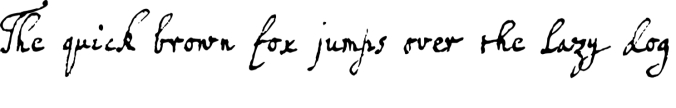 1672 Isaac Newton Font Preview