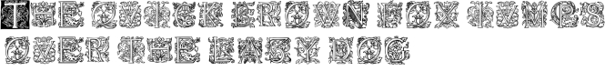 1585 Flowery Font Preview